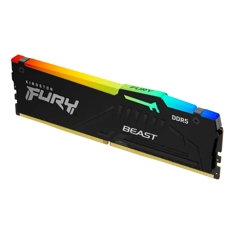 Оперативная память Kingston FURY Beast RGB, DDR5 SDRAM, 6000 МГц, 8 ГБ, KF560C36BBEA-8,процессоры ,оперативная память, ssd, M2, hdd, кейсы