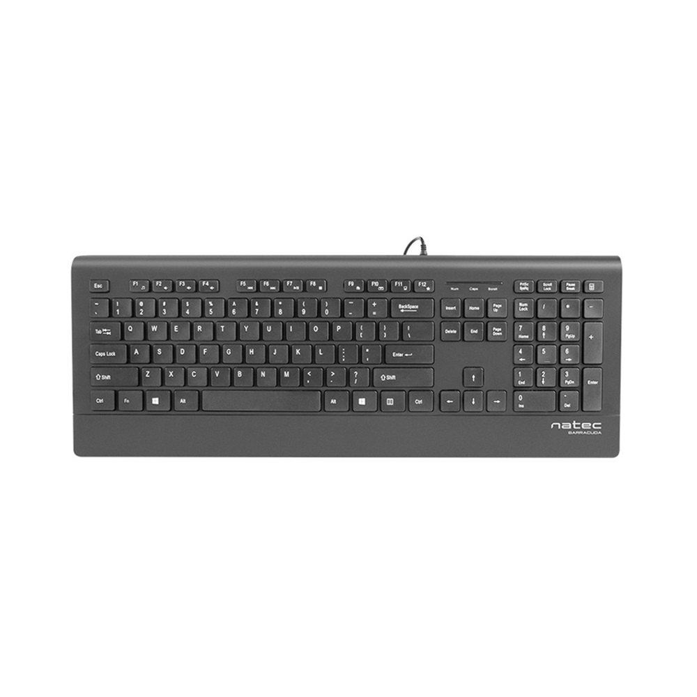 Natec Keyboard Barracuda Slim, US Layout