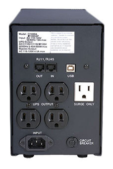 UPS Ultra Power EL-1K 1000VA/700W, Tower, Pure Sine Wave, LCD, AVR, USB, RJ11/RJ45, 2*Schuko socket UPS Ultra Power EL-1K 1000VA/700W, Tower, Pure Sine Wave, LCD, AVR, USB, RJ11/RJ45, 2*Schuko socket