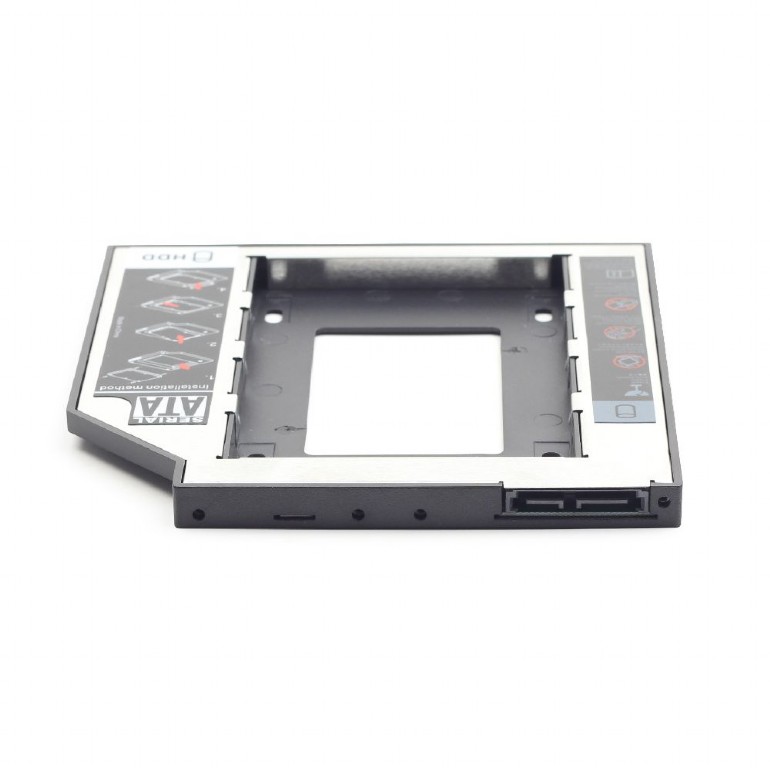 Gembird MF-95-02, Slim mounting frame for 2.5'' drive to 5.25'' bay, for drive up to 12.5 mm,процессоры ,оперативная память, ssd, M2, hdd, кейсы