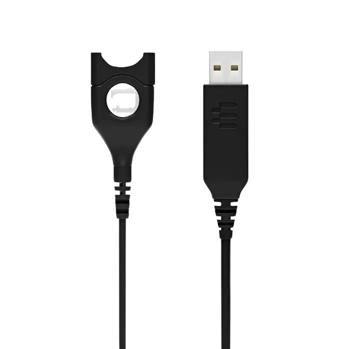 Аудиокабель EPOS USB-ED 01, USB Type-A - ED (Легкое отсоединение), Чёрный,usb ,micro ,iphone, 3.5, tupe-c, тюльпаны