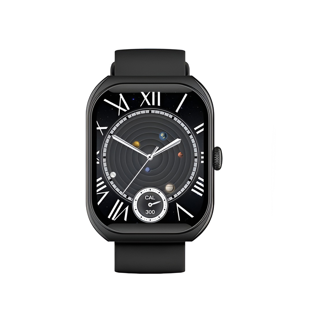 BAVIN Smart Watch, HD Display, Fitness Tracker, Dual Straps, Black