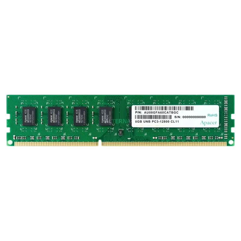 Оперативная память Apacer AU08GFA60CATBGC, DDR3 SDRAM, 1600 МГц, 8Гб,процессоры ,оперативная память, ssd, M2, hdd, кейсы
