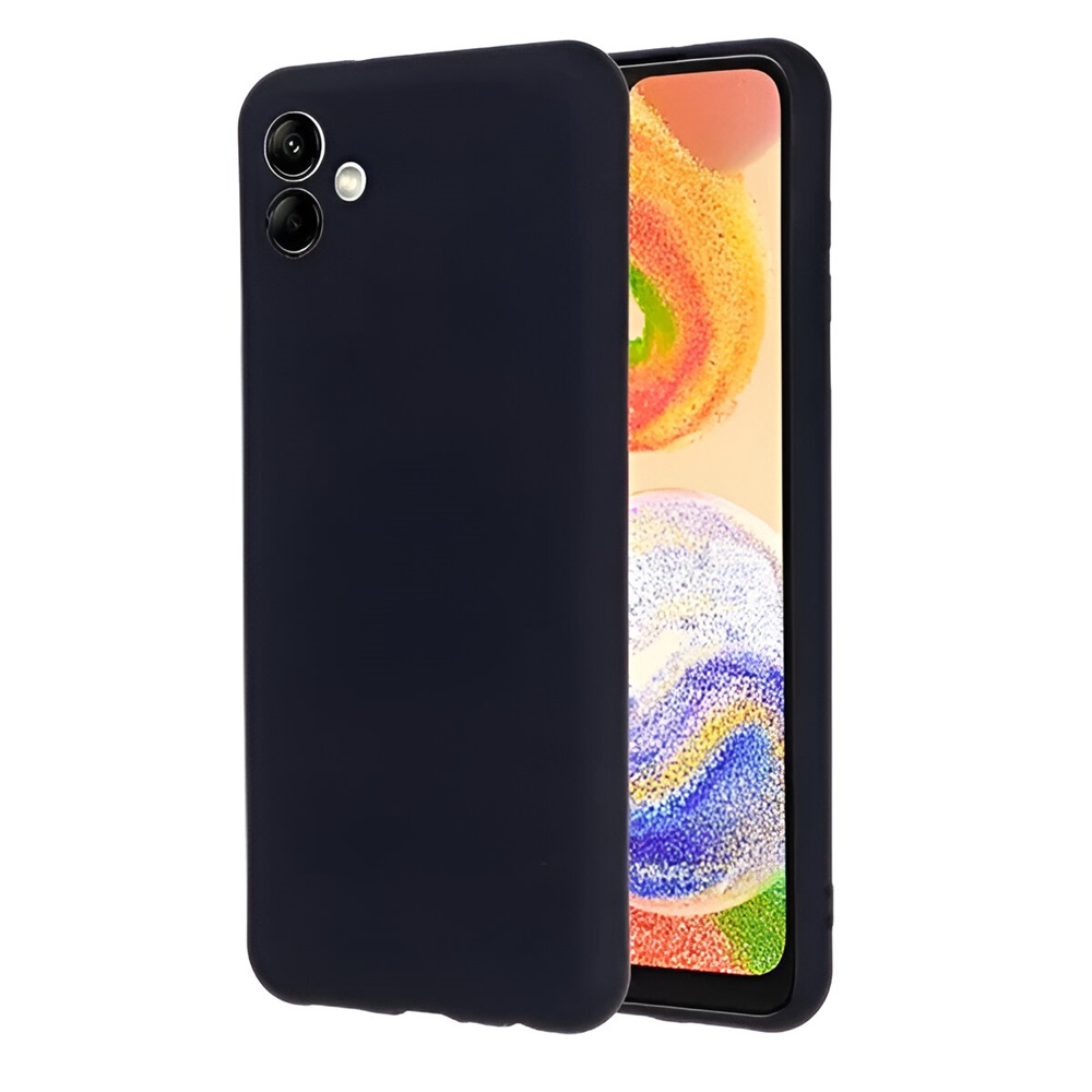Helmet Case Liquid Silicone Samsung A04, Black