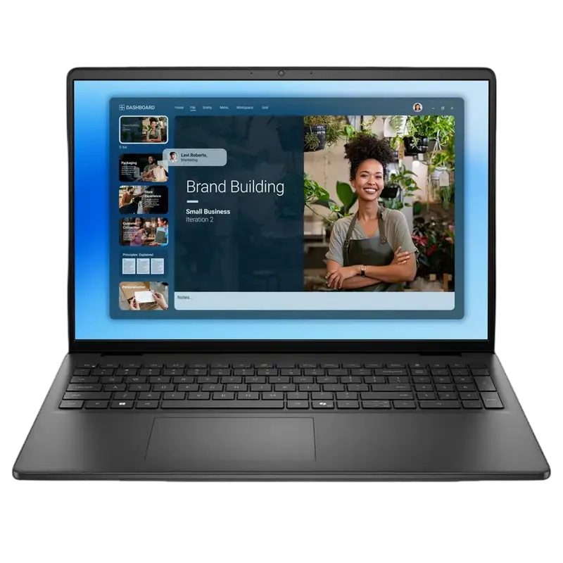 Ноутбук для бизнеса 16" DELL 16 DC16250, Carbon Black, Intel Core 5 120U, 16Гб/512Гб, Linux Ubuntu, acer,asus,lenovo,hp,dell,планшеты,чехол для планшета, подставка для ноутбука, зарядка для ноутбука