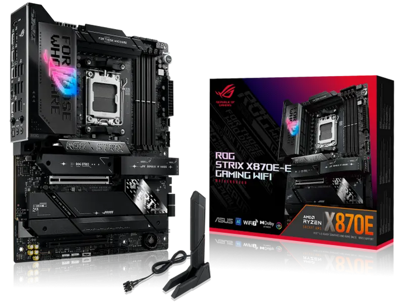Материнская плата ASUS ROG STRIX X870E-E GAMING WIFI, AM5, AMD X870E, ATX