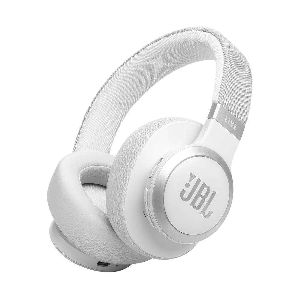 JBL On-Ear Headphones with MIC Bluetooth Live 770NC, White