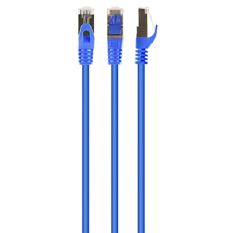 Патч-корд Cablexpert PP6-1M/B, Cat6 FTP , 1м, Синий,usb ,micro ,iphone, 3.5, tupe-c, тюльпаны