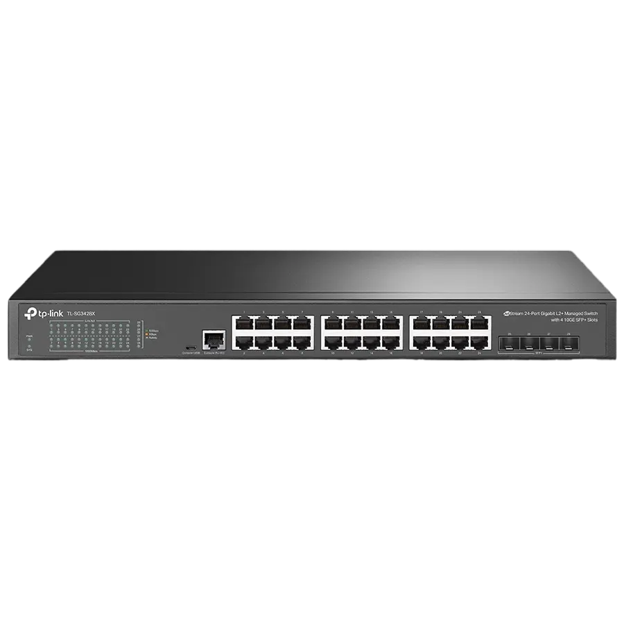 Сетевой коммутатор TP-LINK TL-SG3428X, 24x 10/100/1000 Мбит/с,Роутеры, Модемы, свичь, usb на lan