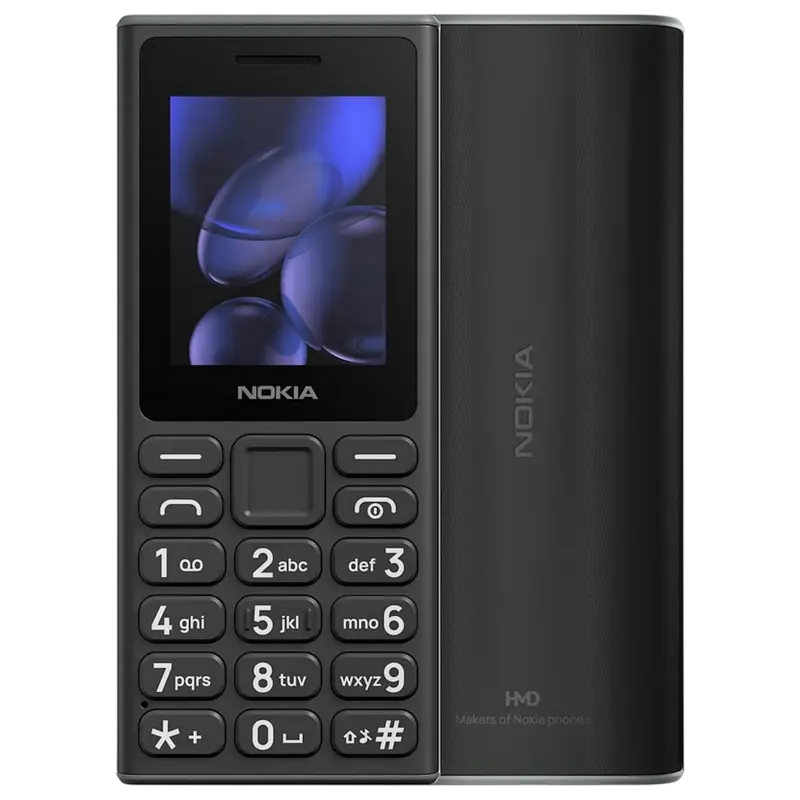 Мобильный телефон Nokia 105 (2024), Чёрный, iphone, xiaomi, samsung, oppo, чехол, стекло