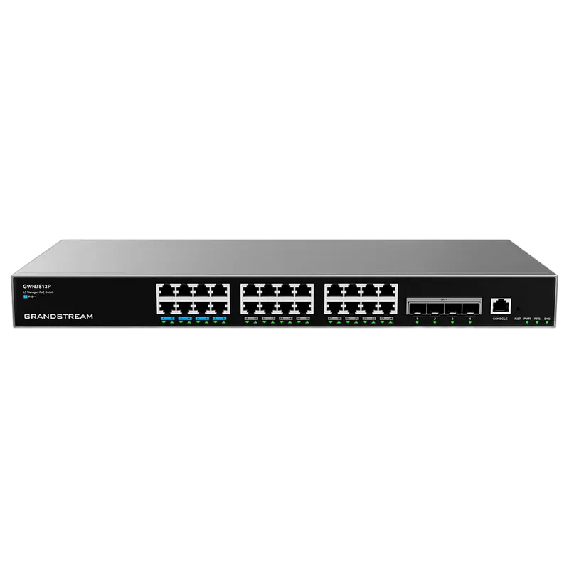 PoE коммутатор Grandstream GWN7813P, 24x IEEE 802.3af/at,Роутеры, Модемы, свичь, usb на lan