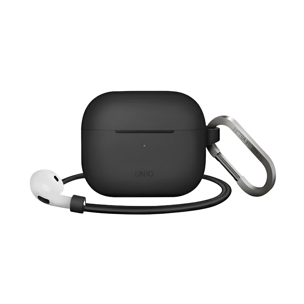 Uniq Case Silicon Charcoal  for AirPods 3rd Gen, Darck Grey