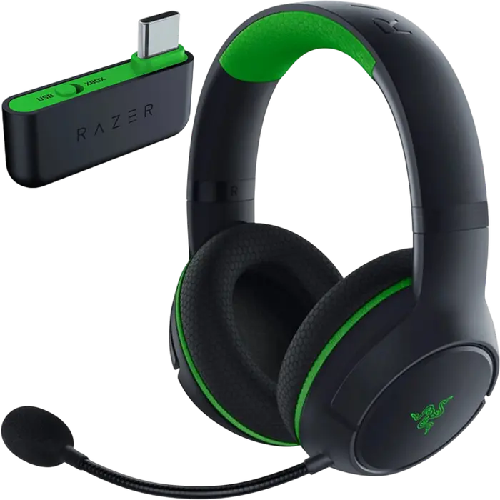Игровая Гарнитура Razer Kaira for Xbox, Беспроводной, Чёрный