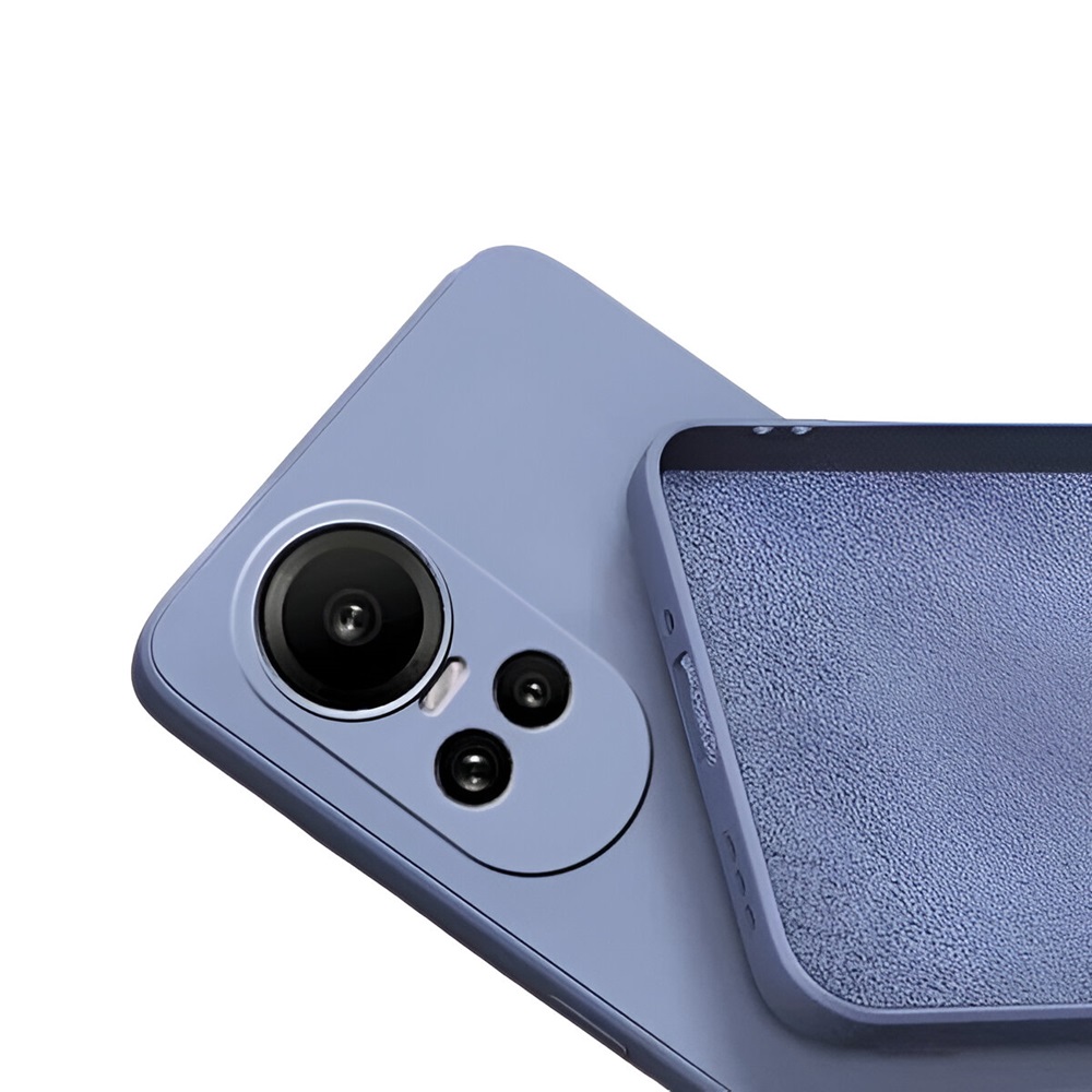 Helmet Case Liquid Silicone Oppo Reno 10 Pro 5G, Purple