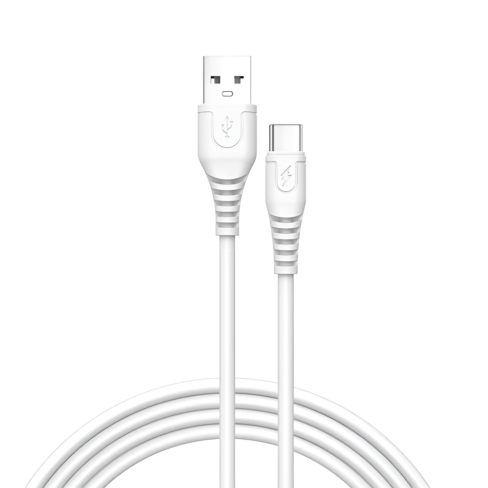 Jokade Cable USB to Type-C Zhizun 3A 1m, White