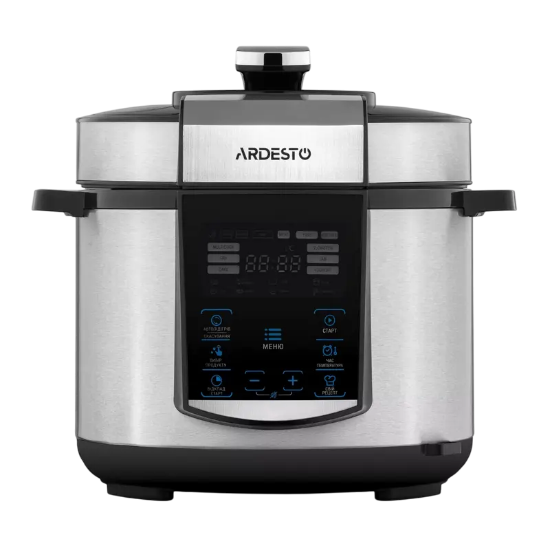 Мультиварка-скороварка Ardesto MPC-P225, Серебристый | Черный