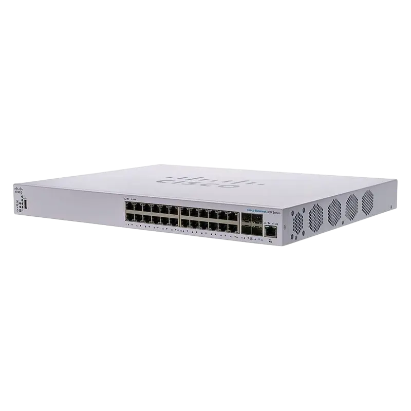 Сетевой коммутатор Cisco CBS350-24XS, 20x 10/100/1000/10000 Мбит/с, 4x SFP+,Роутеры, Модемы, свичь, usb на lan