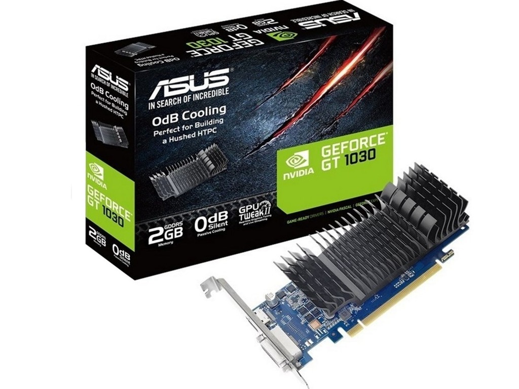 VGA ASUS GT1030 2GB GDDR5 Phoenix OC,процессоры ,оперативная память, ssd, M2, hdd, кейсы