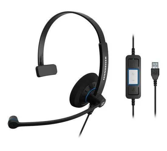 Headset EPOS SC 30 USB Mono, ActiveGard®, Mic Noise-cancelling, volume/mute control, cable 2m