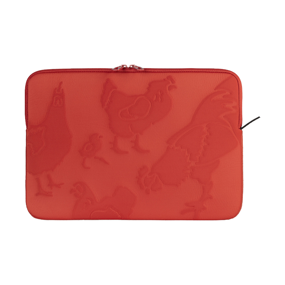 Tucano Sleeve Rilievo up to 15.0" Chickens, Orange