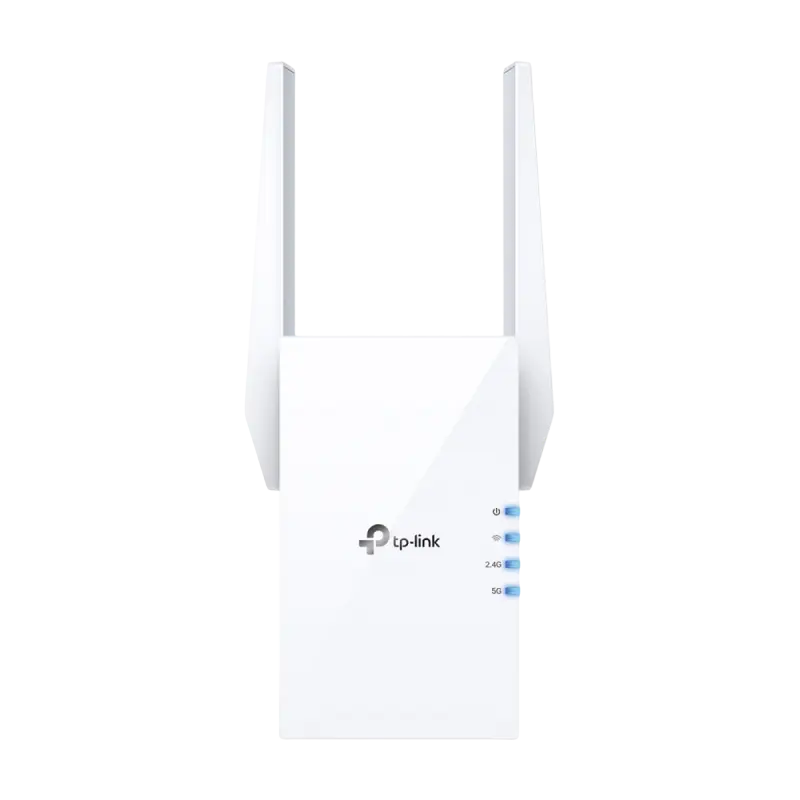 Усилитель Wi‑Fi сигнала TP-LINK RE605X, 574 Мбит/с, 1201 Мбит/с, Белый,Роутеры, Модемы, свичь, usb на lan