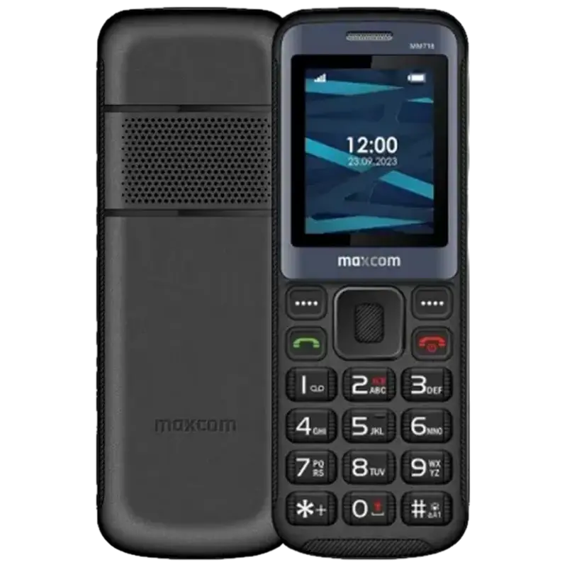 Мобильный телефон MaxCom MM718, Чёрный, iphone, xiaomi, samsung, oppo, чехол, стекло