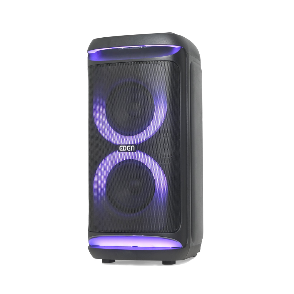 Eden Party Speaker ED-633 100W with 2 UHF, Mega Bass, H=82cm, Black