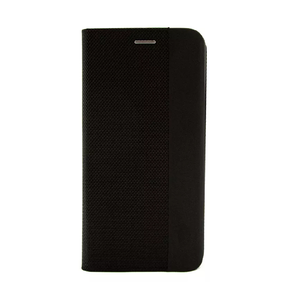 WOO Case Shell Flip Nylon Xiaomi Redmi Note 14 Pro Plus 5G, Black