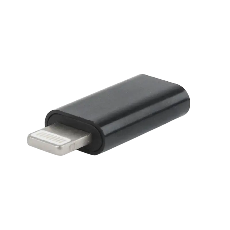 Аудио адаптер Cablexpert A-USB-CF8PM-01, Lightning - USB Type-C, Черный,usb ,micro ,iphone, 3.5, tupe-c, тюльпаны
