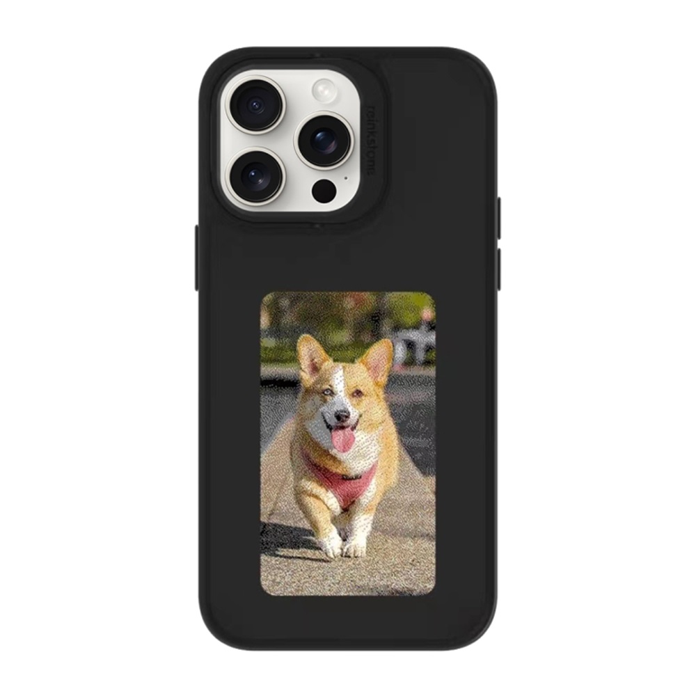 DIY Ink Screen Phone Case, 14 Pro,Black
