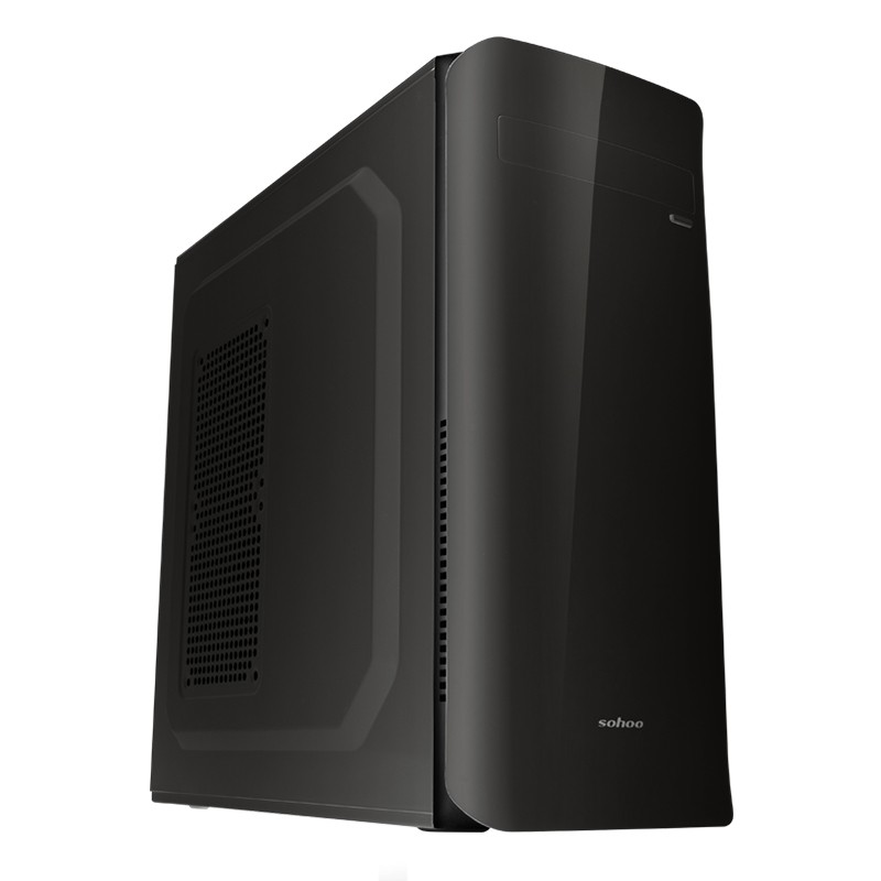 Case ATX 550W Sohoo 5910BK, 1xUSB 2.0, 1xUSB 3.0, Black, ATX-550W-12cm