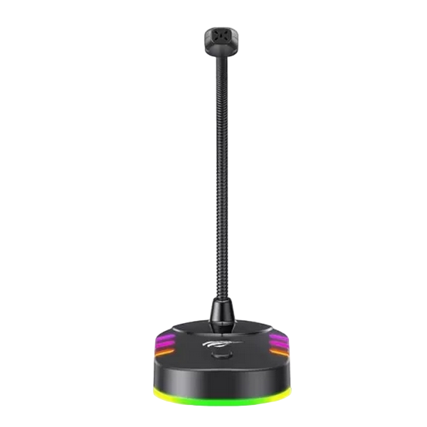 Microphones Havit GK58B, Omnidirectional, 30Hz-16kHz, 1.5m. RGB, USB