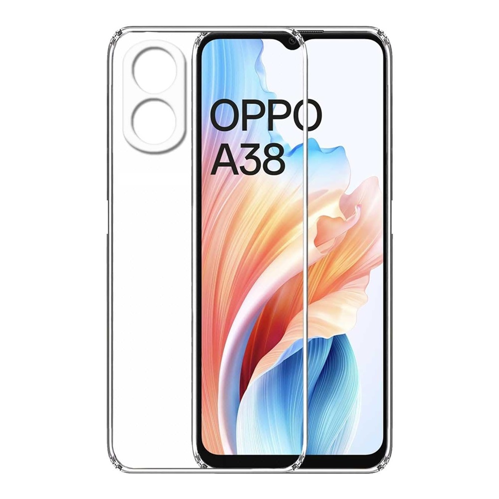Helmet Case TPU Soft Oppo A38, Clear