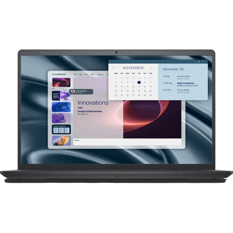 Ноутбук для бизнеса 15,6" DELL Pro 15 Essential PV15255, Carbon Black, AMD Ryzen 5 7520U, 8Гб/512Гб, Windows 11 Home