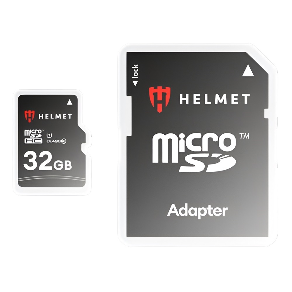 Helmet MicroSD Card (Class 10) UHS-I (U1) + SD Adapter, Basic Line, 32 GB
