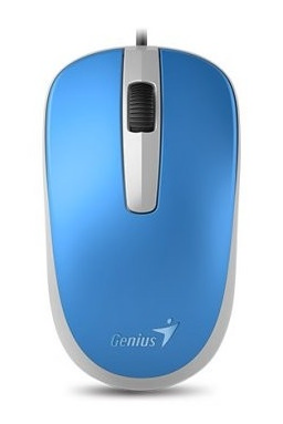 Mouse Genius DX-120, 1200 dpi, 3 buttons, Ambidextrous, 85g, 1.5m, USB, Blue