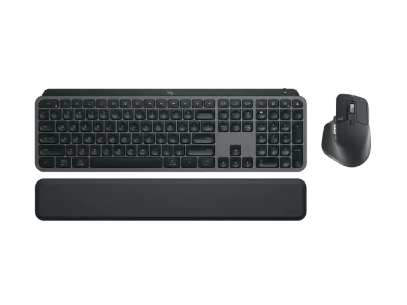 Клавиатура и мышь Logitech MX Keys S Combo, Беспроводное, Графитовый