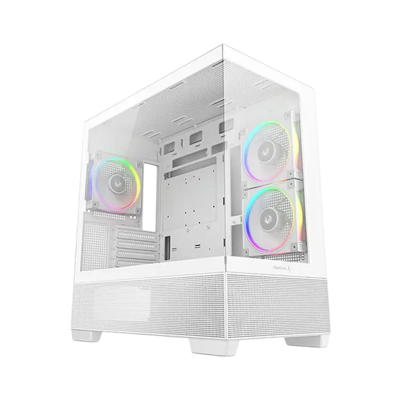 Компьютерный корпус Deepcool CG380 3F WH, Mini-Tower, Без блока питания, Белый