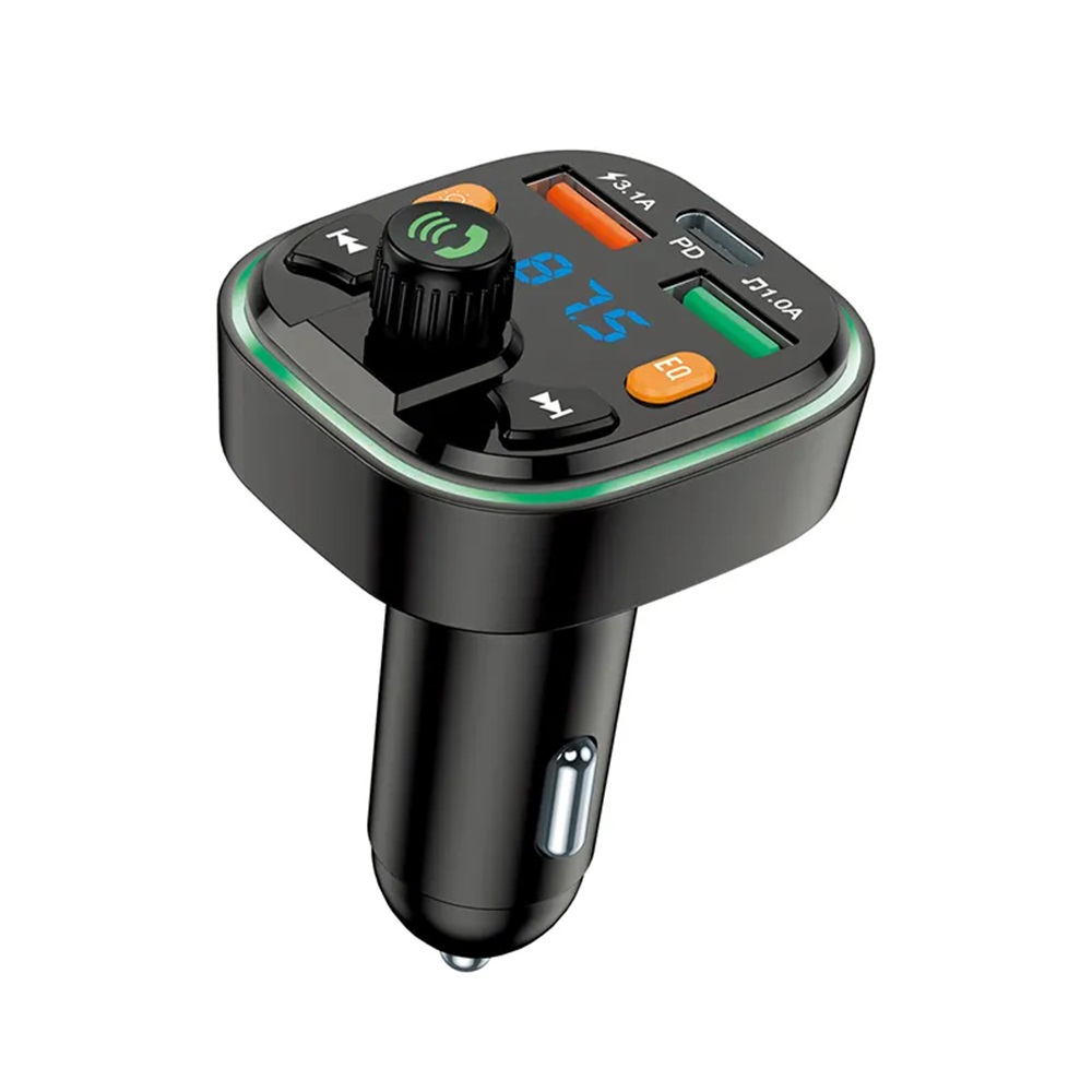 Jokade FM Transmitter with Car Charger 18W JH007, Black