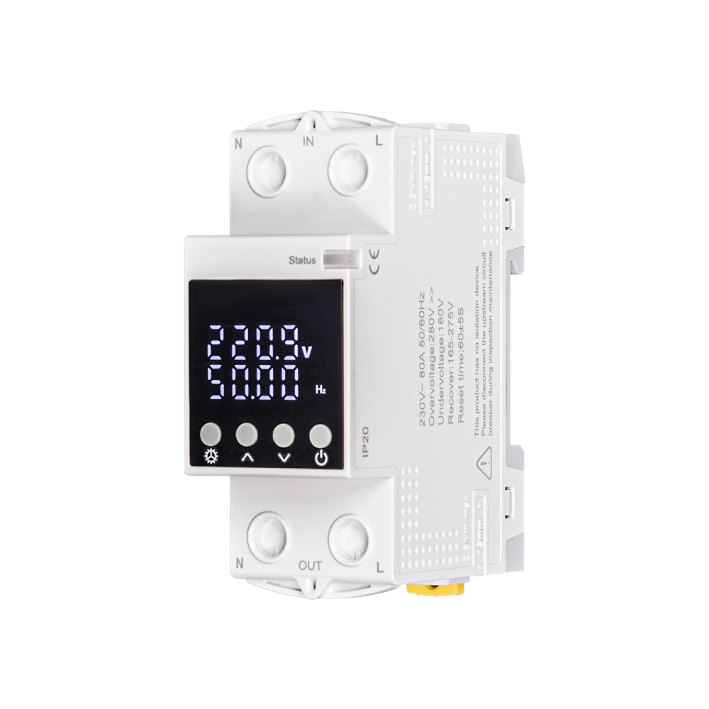 Moes Wi-Fi Circuit Breaker with Display 1P 80A with Energy Monitoring( OCP / OVP / UVP)