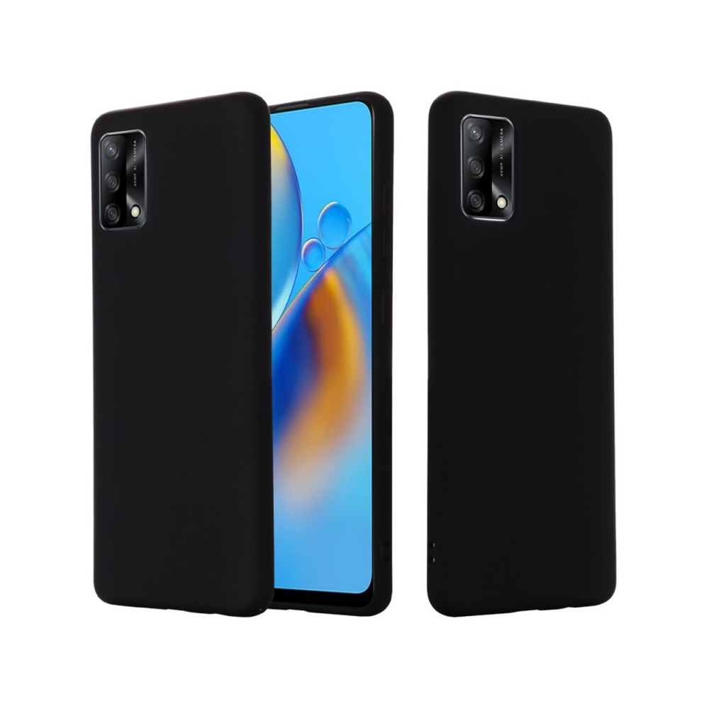 Helmet Case Liquid Silicone Oppo A74, Black