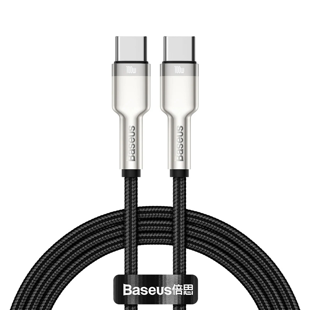 Baseus Cable Type-C to Type-C 100W 1m, Cafule Metal Series, Black