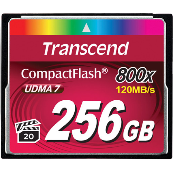 Карта памяти Transcend CompactFlash 800, 256Гб (TS256GCF800)