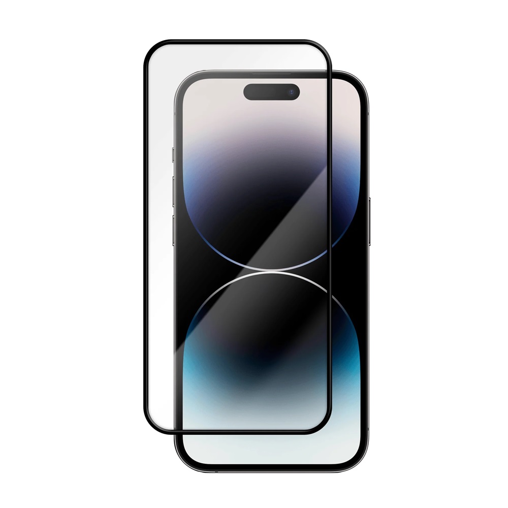 Helmet Diamond Glass 5D iPhone 14 Pro, Black