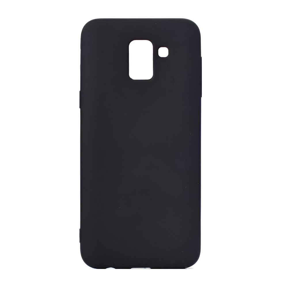 Helmet Case Liquid Silicone Samsung J6 (2018), Black