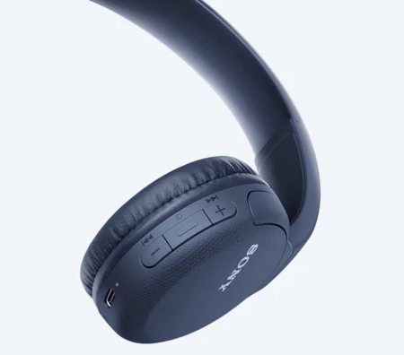 Bluetooth Headphones  SONY  WH-CH510, Blue, EXTRA BASS™