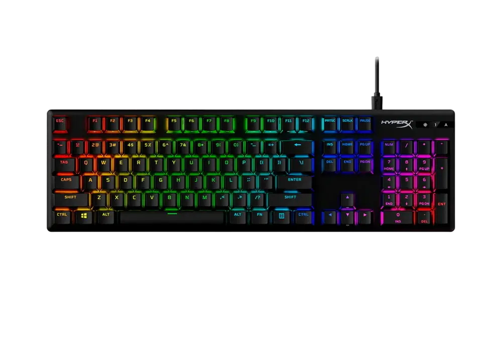 Клавиатура HyperX Alloy Origins PBT, Проводное, Чёрный