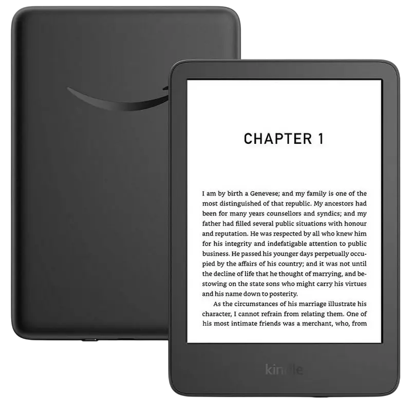 Электронная книга Amazon Kindle (11th Gen) 2024, Чёрный, acer,asus,lenovo,hp,dell,планшеты,чехол для планшета, подставка для ноутбука, зарядка для ноутбука