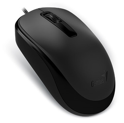 Mouse Genius DX-125, 1200 dpi, 3 buttons, Ambidextrous, 85g, 1.5m, USB, Black