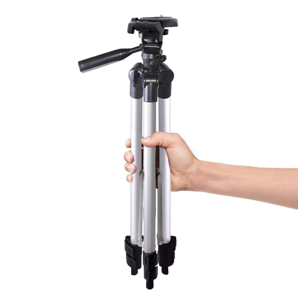 Tripod Photography Aluminum 106cm (Supports Digital Cameras), Black